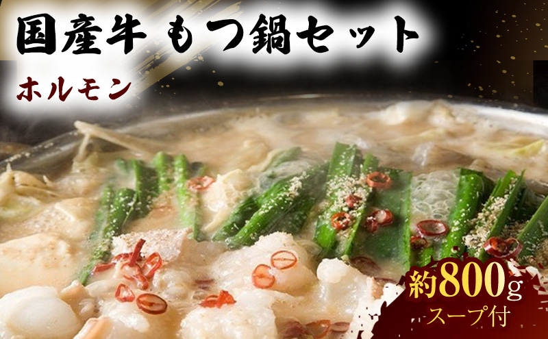 
            国産 牛 もつ鍋 セット 約800g モツ鍋 鍋セット 肉 お肉 牛肉 ※配送不可：離島
          