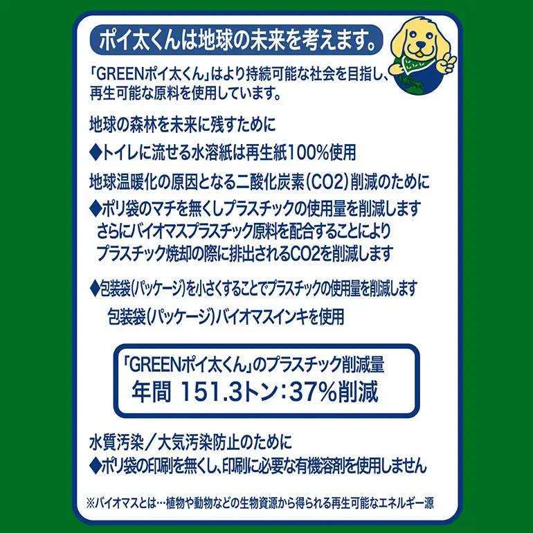 【ふるなびWEEK対象】ペット用 ウンチ 処理袋 GREEN ポイ太くん 200枚×4パック JU-003
