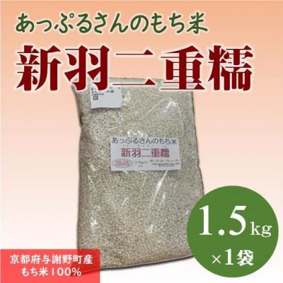 ふるさと納税 与謝野町 【京都府固有種・希少もち米】 新羽二重糯1.5kg 　冷めてもやわらかい、最高級のもち米　農家直送