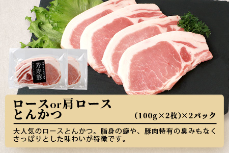 B-207 SPFプレミアムポーク芳寿豚バラエティセット（とんかつ・スライス・ウィンナー）