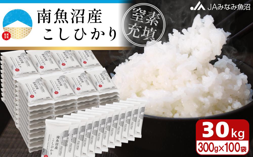 【令和8年産＼新米／】南魚沼産こしひかり「窒素充填2合パック×100袋入」 ≪美味しさ長持ち 300g 小袋 便利 精米HACCP認定工場 特A獲得日本一産地 高品質精米 もっちり甘い 南魚沼産コシヒカリ コシヒカリ こしひかり 精米 銘柄米≫