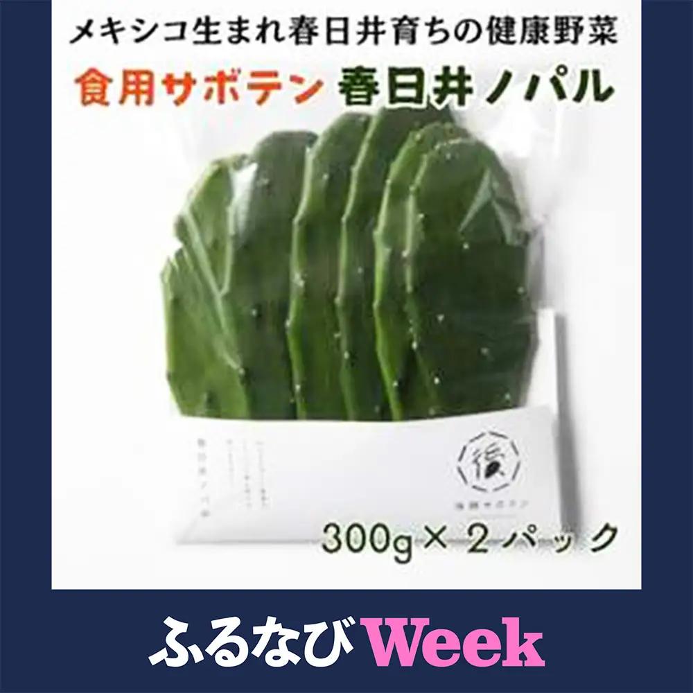 【ふるなびWEEK対象】メキシコ生まれ春日井育ちの健康野菜 食べるサボテン 春日井ノパル 300グラム×2パック | サボテン 多肉植物 ウチワサボテン 食用サボテン ノパル ノパール ノパレス NOPAL スーパーフード ダイエット 腸活 ビーガン メキシコ メキシカン タコス TACOS 野菜 後藤サボテン 愛知県 春日井市 ※2026年4月上旬～12月上旬頃に順次発送予定