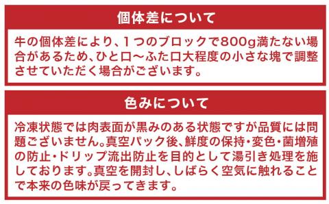 宮崎牛 スネ ブロック 800g【肉 牛肉 国産 黒毛和牛 肉質等級4等級以上 4等級 5等級 すね肉 煮込み スープ】G7407