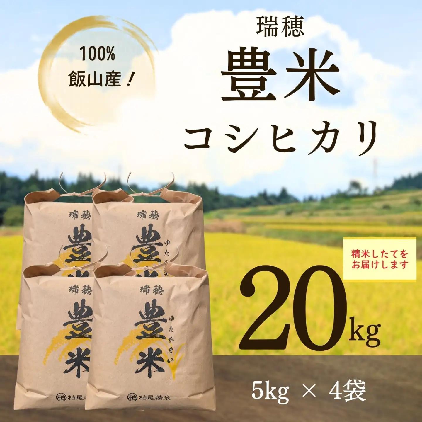 【新米予約】こしひかり 精米 20kg 豊米