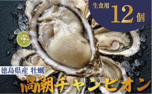 【2026年9月~2026年12月まで発送】牡蠣 生牡蠣 殻付き 12個  生食可 冷蔵 (ナイフ付き) 渦潮チャンピオン 真牡蠣 かき カキ ブランド 旬 新鮮 海鮮 濃厚 料理 鍋 牡蠣鍋 カキフライ バーベキュー BBQ キャンプ おいしい TV テレビ 徳島県 鳴門