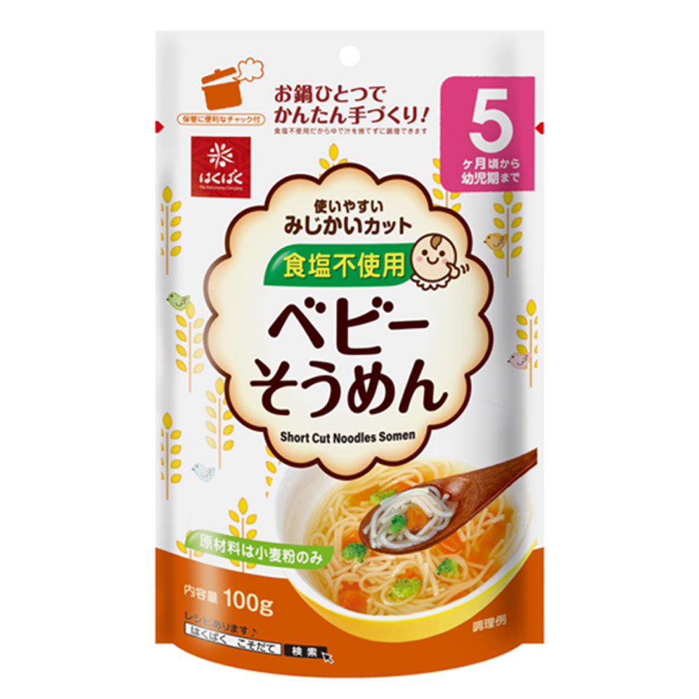 【ふるさと納税】ベビーそうめん 計1kg（100g×10袋） 素麵 ソーメン そうめん 麵類 乾麵 離乳食 食塩不使用 簡単調理 惣菜 国産 山梨県 中央市 送料無料