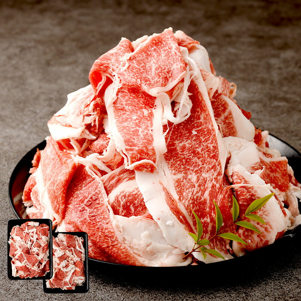 【ふるさと納税】くまもと黒毛和牛プレミアム和王 切り落とし 計約1kg（約500g×2） 牛肉 お肉 黒毛和種 和牛 霜降り 冷凍 熊本県産 国産 九州 熊本県 相良村 送料無料