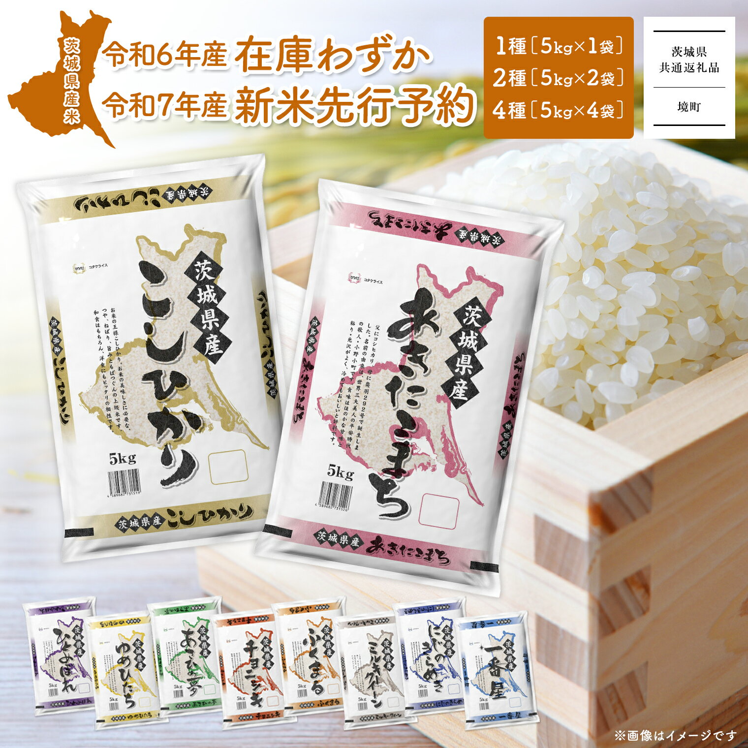お米4種食べくらべ（ 発送月が選べる! 令和6年産 新米 お米 2種 4種 食べくらべ 5kg 10kg 20kg）