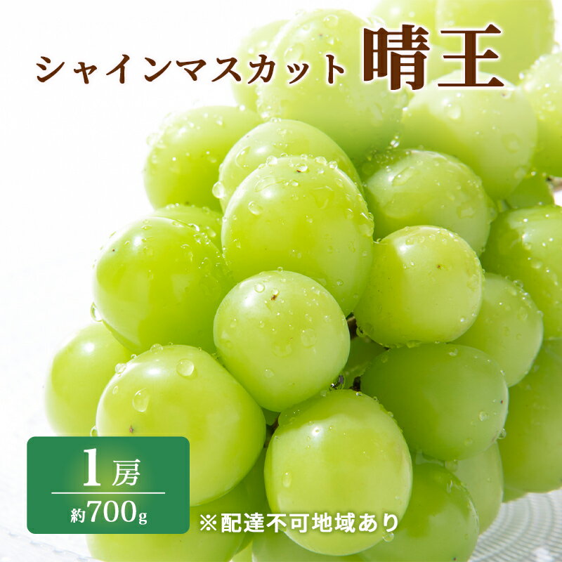 【ふるさと納税】ぶどう 2026年 先行予約 特選 シャイン マスカット 晴王 1房 約700g ブドウ 葡萄 岡山県産 国産 フルーツ 果物 ギフト いろは堂 　お届け：2026年8月上旬～2026年10月中旬