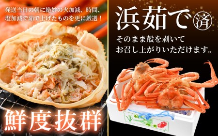 【訳あり】≪浜茹で≫越前産 紅ずわいがに 約700g × 4杯 食べ方しおり付【10月発送分】【紅ズワイガニ カニ かに 蟹 姿 ボイル 冷蔵 福井県】希望日指定不可 [e14-x002_10]