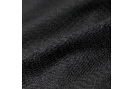 DJS-787 decollouomo メンズドレスシャツ 長袖（生地／オーヴァーチュア）クラシックタイプ　ブラック／Lサイズ