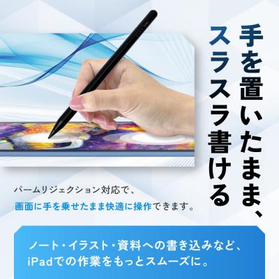 ふるさと納税 名古屋市 【ブラック】ラスタバナナ iPad 専用 傾き検知搭載　充電式 タッチペン パームリジェクション |  | 01