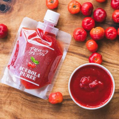 ふるさと納税 本部町 アセローラ果汁100%!アセローラピューレ 100g×9P