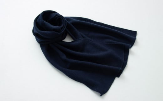 【期間限定(12/26～3/31)寄附額】【UTOカシミヤ】天使のマフラー〈ネイビー〉カシミヤ 100% 岩手県 北上市 H0129
