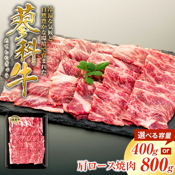 【ふるさと納税】蓼科牛 肩ロース焼肉400g（1～2パック） | 国産 肉 牛肉 牛 お肉 焼肉 焼き肉 ロース 肩ロース BBQ バーベキュー お取り寄せ グルメ 蓼科牛 ふるさと 信州 長野県 立科町 蓼科