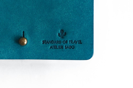 薄い二つ折り財布【全18色】11ターコイズブラウン