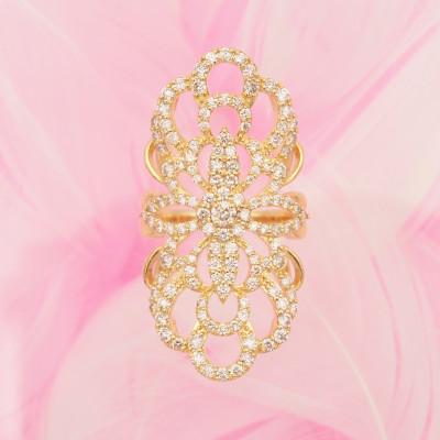 ふるさと納税 山梨県 K18 2.1ct ダイヤモンド リング　#10　HR-009327