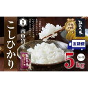 【ふるさと納税】【定期便5ヶ月】南魚沼産こしひかり　みやた米5kg | お米 こめ 白米 食品 人気 おすすめ 送料無料