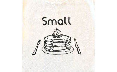 2人兄弟姉妹でおそろい/パンケーキ Small×Large プリント/ Tシャツ2枚組ギフトセット【出産祝い・誕生日・ギフト・プレゼント】 100cm×110cm