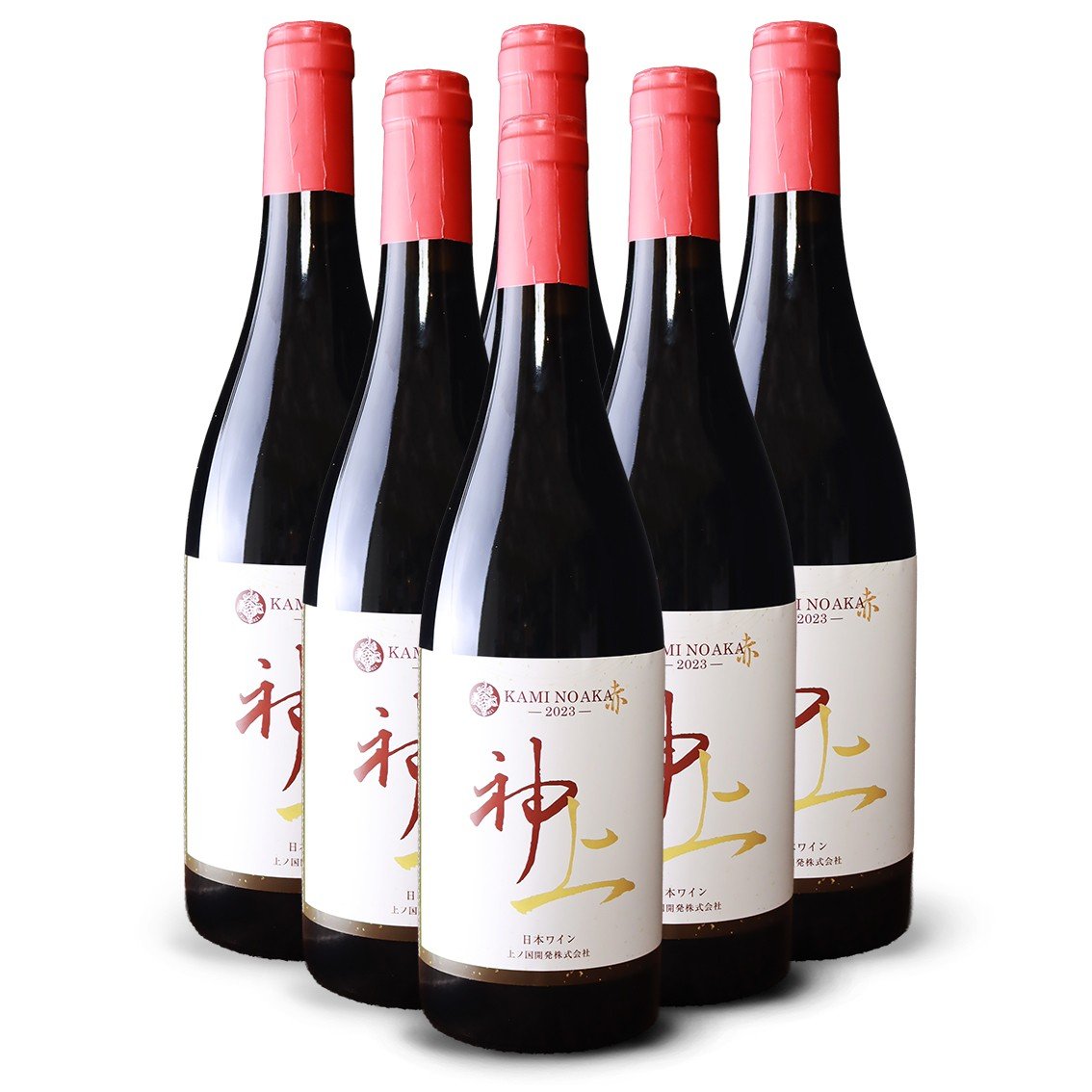 
            上ノ国ワイナリーの赤ワイン「上の赤2023」　750ml×6本　北海道ワイン　赤ワイン　家飲み　パーティー　贈り物　プレゼント　果実酒
          