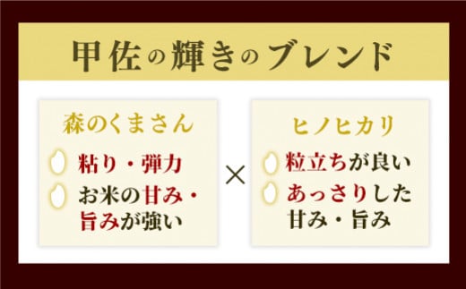 令和5年産【定期便12ヶ月】『甲佐の輝き』無洗米16kg×12ヶ月（5kg×2袋、6kg×1袋）【配送月選択可！】／出荷日に合わせて精米【価格改定ZC】