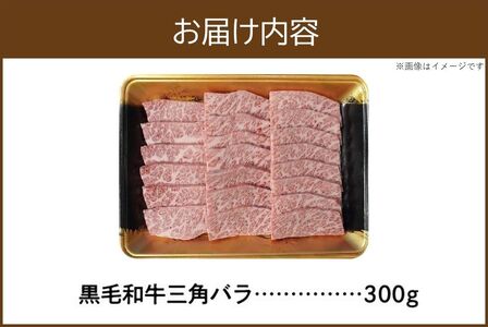 027-97 希少部位 黒毛和牛焼肉三角バラ300g