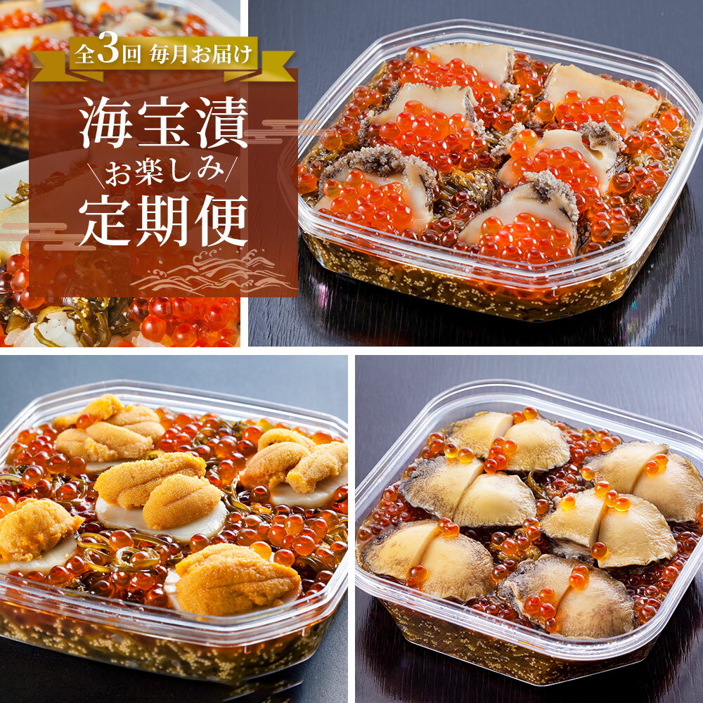 【ふるさと納税】【定期便】 三陸海宝漬 お楽しみ 定期便 ご飯のお供 うに めかぶ あわび まるごとあわび いくら お取り寄せ 産地直送 贈答品 岩手県 釜石市 中村家 海宝漬け 海宝漬 三陸 海産物 魚 魚介 海鮮 新鮮 贅沢 高級 ご褒美 酒の肴 おかず ギフト