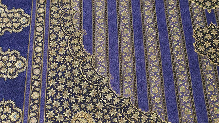 【 限定1品 】オリエンタル絨毯（シルク100％手織り）マルーフ・モサヴィ　298×195cm（FN-70374）