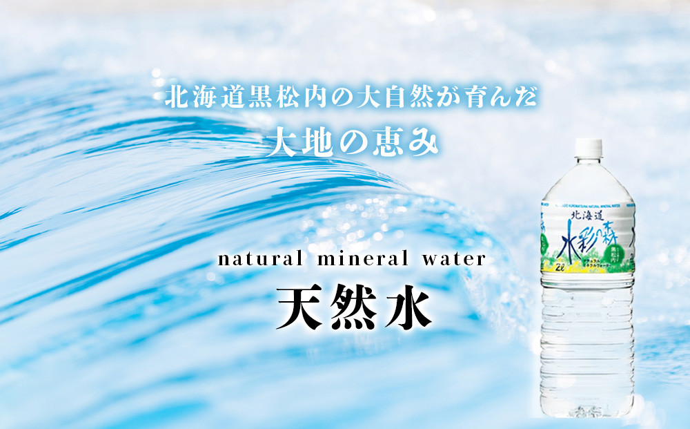 【定期便 6ヵ月】黒松内銘水 水彩の森 500ml×48本（2箱）北海道 ミネラルウォーター