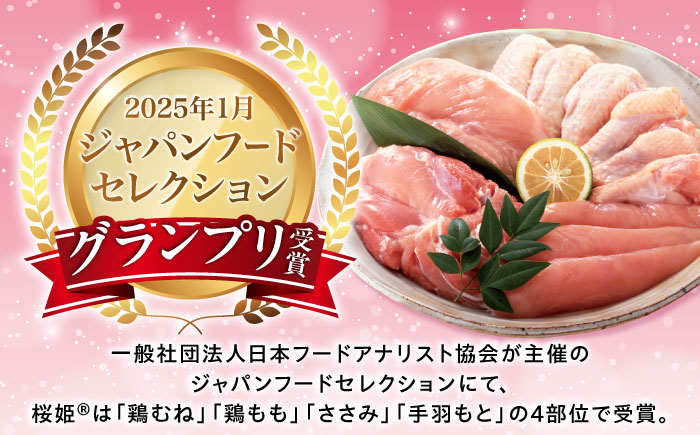 【全2回定期便】桜姫 ささみ 計4kg（2kg×2パック）《厚真町》【東日本フード株式会社】 桜姫 国産鶏肉 鶏肉 鶏 とり肉 ささみ ササミ 冷凍 北海道 [AXBM072]