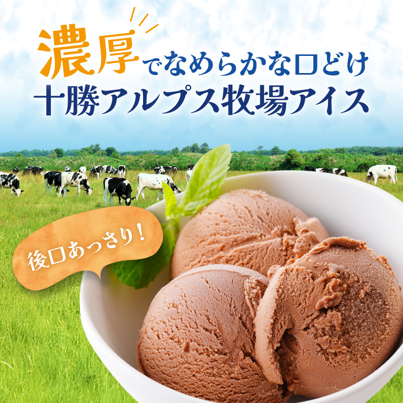 ”希少なブラウンスイス生乳使用” 十勝アルプス牧場 濃厚ショコラアイス9個セット【アイス 濃厚 さっぱり 高たんぱく ソフトクリーム アイスセット チョコアイス ショコラアイス お中元 お歳暮 のし 