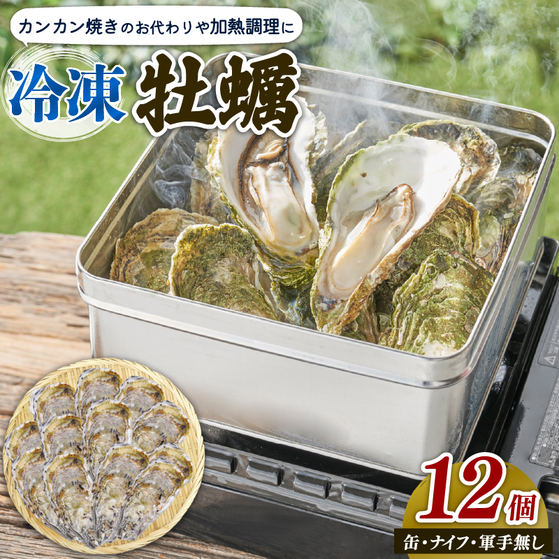 牡蠣 カンカン焼き おかわり用 加熱用 大12個 カキ 殻付牡蠣 冷凍 三陸 赤崎産牡蠣 加熱用牡蠣 魚貝類 加工食品 殻付き牡蠣 大船渡市 岩手県 キャンプ アウトドア 焼くだけ牡蠣 簡単調理 1万円 10000円 新生活準備 ホームパーティー