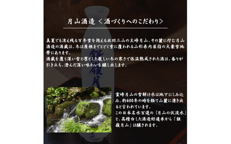 【銀嶺月山】純米大吟醸 「火入れ」と「生酒」 飲み比べ 2本 セット （各720ml）【2026年4月頃から7月末頃発送予定】　018-E-GS014