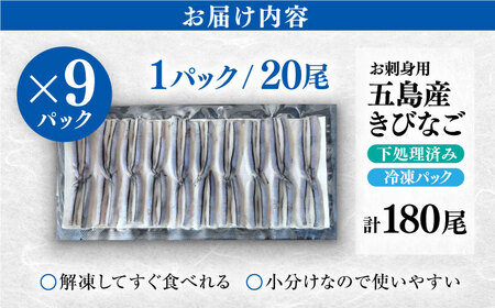 五島産 きびなご 刺身用 20尾×9P 冷凍 キビナゴ 小分け 刺身 天ぷら 唐揚げ 魚 魚介 魚貝 九州 長崎 国産 五島市 / 鯛福丸水産 [PDP001]