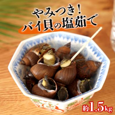 ふるさと納税 大崎町 やみつき　バイ貝の塩茹で　1.5kg