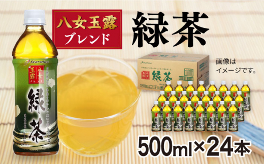 
八女 玉露入り 緑茶 500ml × 24本 糸島市 / スターナイン お茶 ペットボトル [ARM004]
