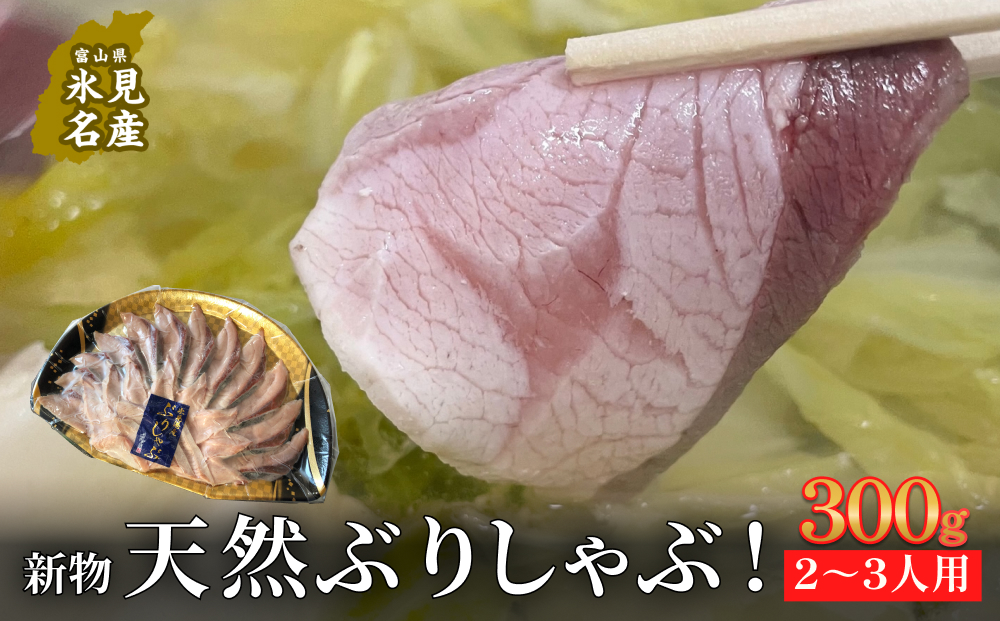 【氷見鰤】新物天然ぶりしゃぶ！300ｇ　2～3人用　お試しサイズ＜12月以降順次発送＞ | 鰤 ブリしゃぶ しゃぶしゃぶ 国産 天然 ブリ 富山 氷見 お取り寄せ 特産品 冷凍 肴 氷見漁港 富山湾 天然鰤 鍋 簡単調理