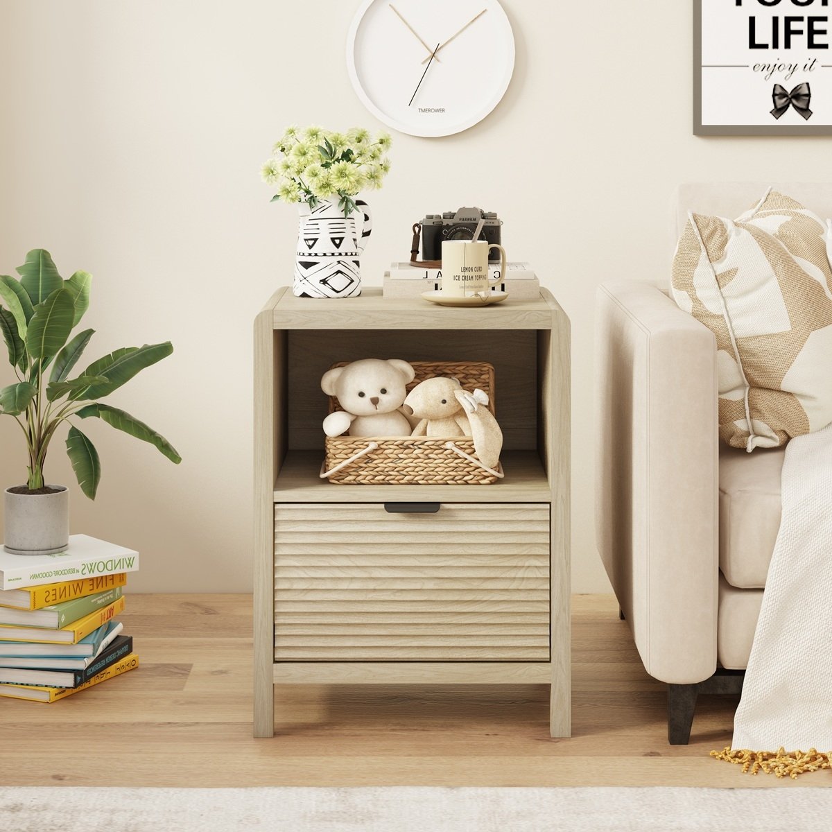 
                  角がRのサイドテーブル｜テーブル サイドテーブル 家具 [1282]
                