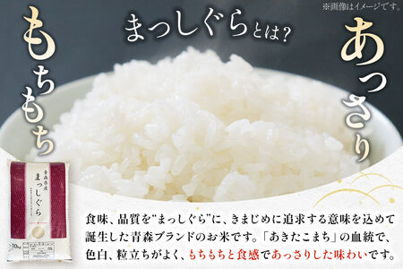 【定期便9ヶ月】【白米】青森県産 まっしぐら 10kg 精米 お米