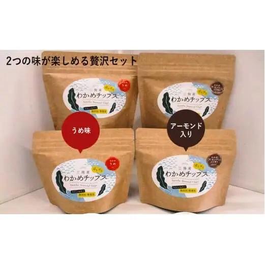 三陸産 わかめチップス 2種4袋セット ヘルシー 間食 おつまみ おやつ お菓子 ヘルシー宮城県 石巻市