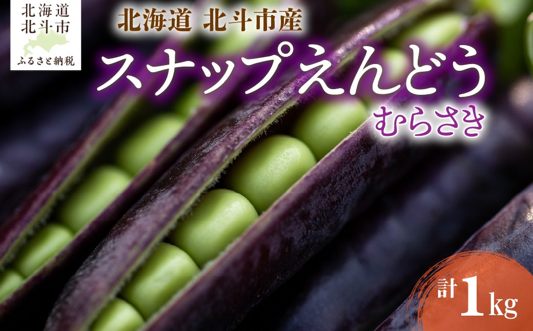 
                  北海道産 スナップえんどう（むらさき） 1kg  【 ふるさと納税 人気 おすすめ ランキング 野菜 旬 新鮮 北海道産 エンドウ 豆 スナックエンドウ スナップ えんどう豆 希少 むらさき サクサク おやつ サラダ 北海道 七飯町 送料無料 】 HOKBC005
                
