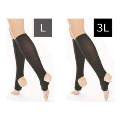 
                  キュッとひきしめレッグシェイパー2枚セット(黒・Lサイズ、黒・3Lサイズ)【1289619】
                