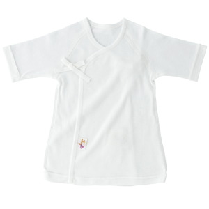 短肌着2枚セット_Sd009_キッズデザイン賞受賞！ 短肌着 2枚 セット 50～60cm 綿100％ トリコロール 出産準備 オールシーズン フライス素材 伸縮性 吸水性 通気性 平面縫製 ベビー用