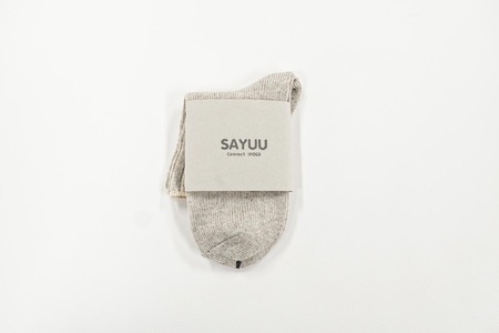 播州織靴下　Reuse Cotton Socks by ”SAYUU"（22～24cm）（08-47） くつした 靴下 くつ下 播州織 織物 衣類 ファッション おしゃれ 服 Sサイズ