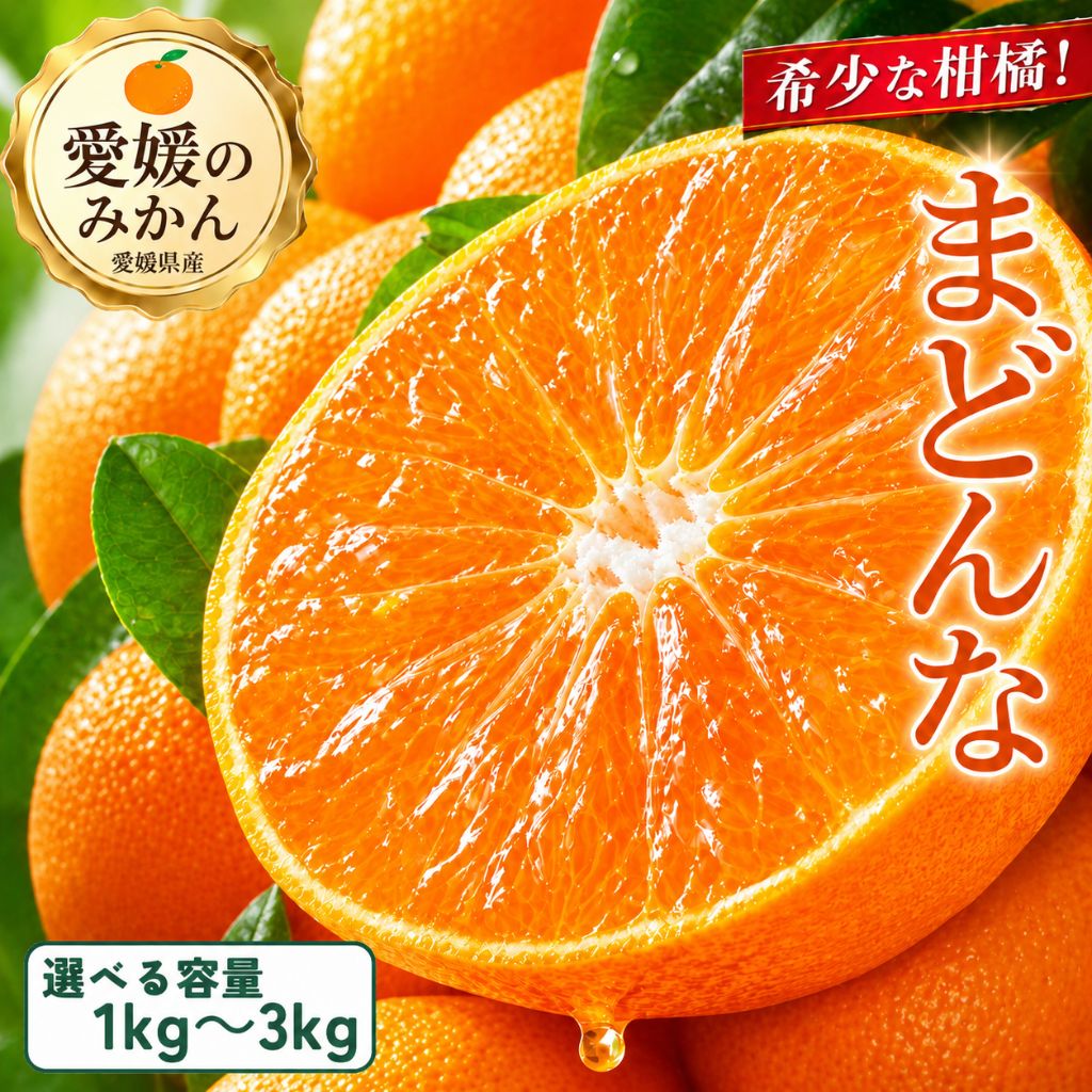 【ふるさと納税】まどんな 1kg 2kg 3kg みかん あいか ミカン 蜜柑 マドンナ フルーツ 柑橘 果物 おすすめ 高級 人気 お取り寄せ 愛媛県 四国中央市