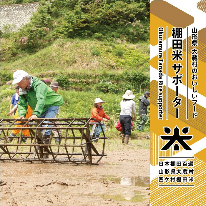 【ふるさと納税】日本棚田百選　大蔵村四ヶ村棚田サポーター（1名）