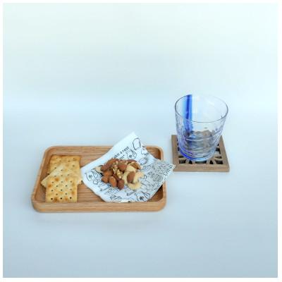 ふるさと納税 加茂市 ウッドプレート　四角(レクタングルプレート)小 |  | 03