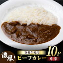 【ふるさと納税】牧舎みねむら ビーフカレー 10個セット カレー レトルト レトルトカレー 牛肉 黒毛和牛 常温 レトルト食品 温めるだけ おかず お惣菜 ギフト プレゼント 国産 長野県東御市 ※着日指定不可