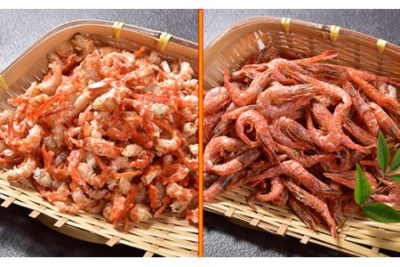 国産添加物不使用！別府湾かちえび1パック・別府湾焼きえび3パック＜108-022_5＞