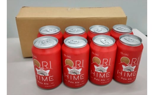 足利発のCraft Beer 「ORIHIME Pale Ale」355ml缶　8本セット【 クラフトビール お酒 栃木県 足利市 】 F7Z-588
